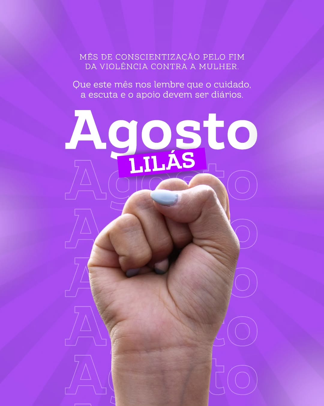 Encerramos o Agosto Lilás, mas não a luta!