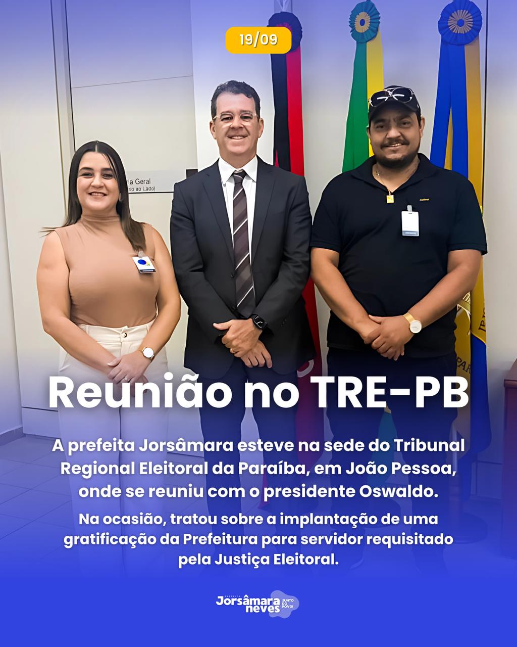Reunião no TRE-PB