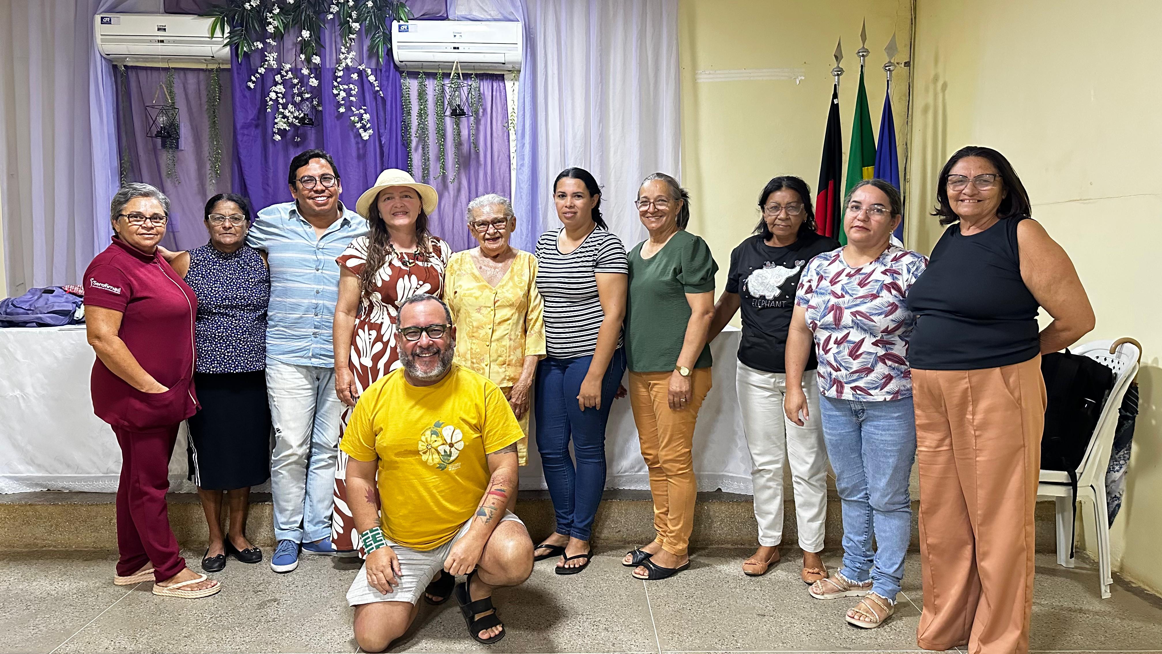 Visita técnica de consultor e especialista em artesanato Júlio Lêdo